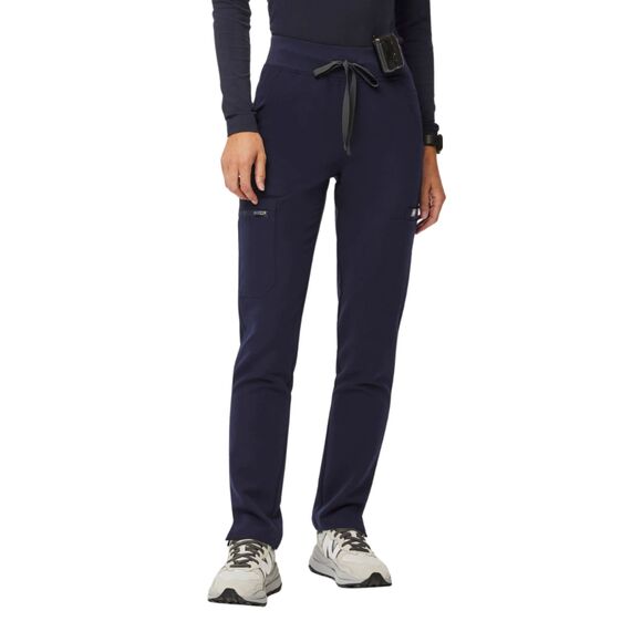 Figs Pants - FIGS High Waisted Yola Skinny Scrub Pants Medium Technical Collection Navy Med